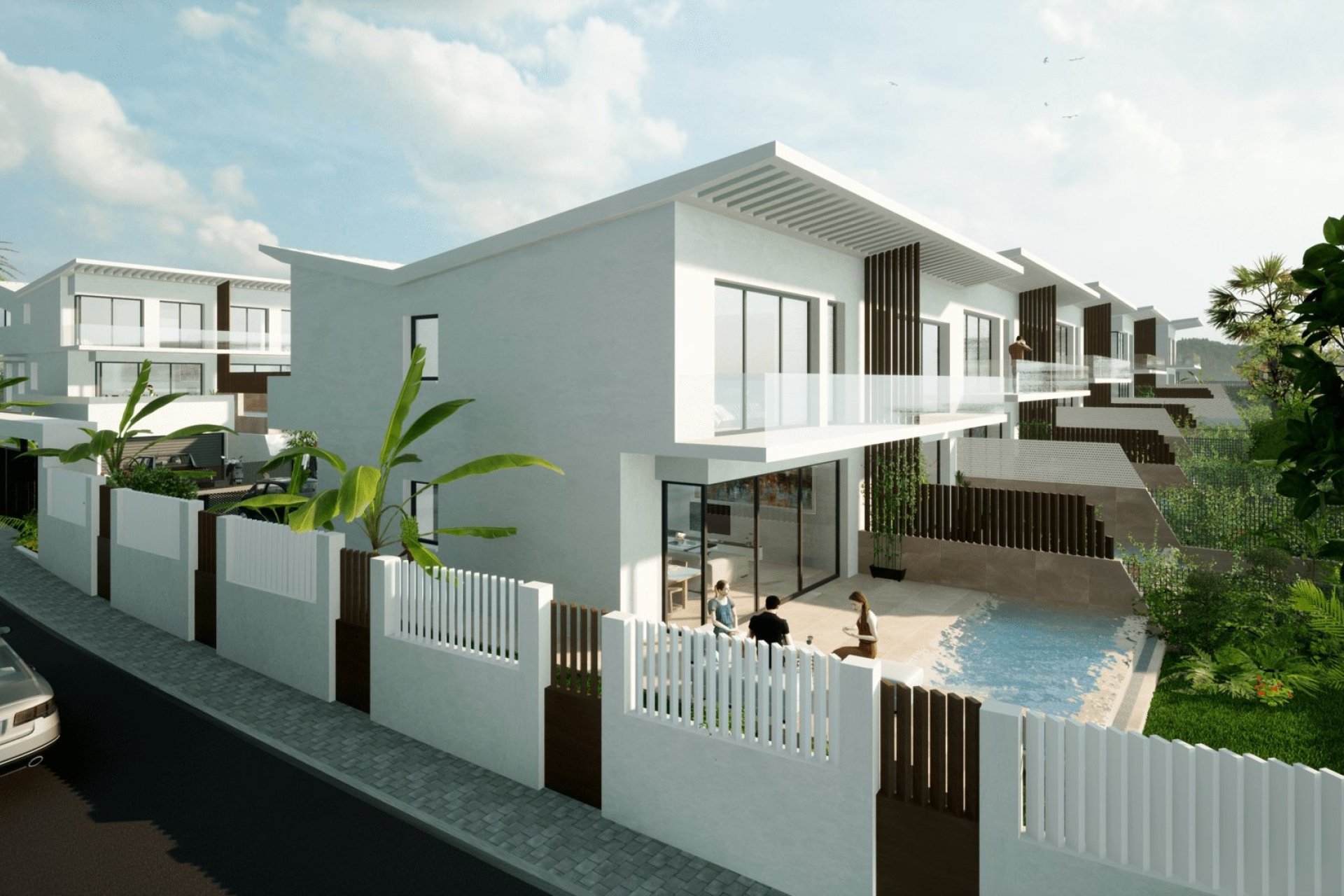 Nieuwbouw Woningen - terraced - Las Lagunas de Mijas